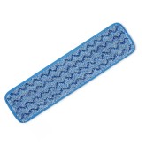 Rubbermaid 18" Hygen Damp Room Mop Pad - Blue with Blue Trim